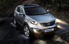 Kia Sportage EXterior Getting to grips with the road with the road
